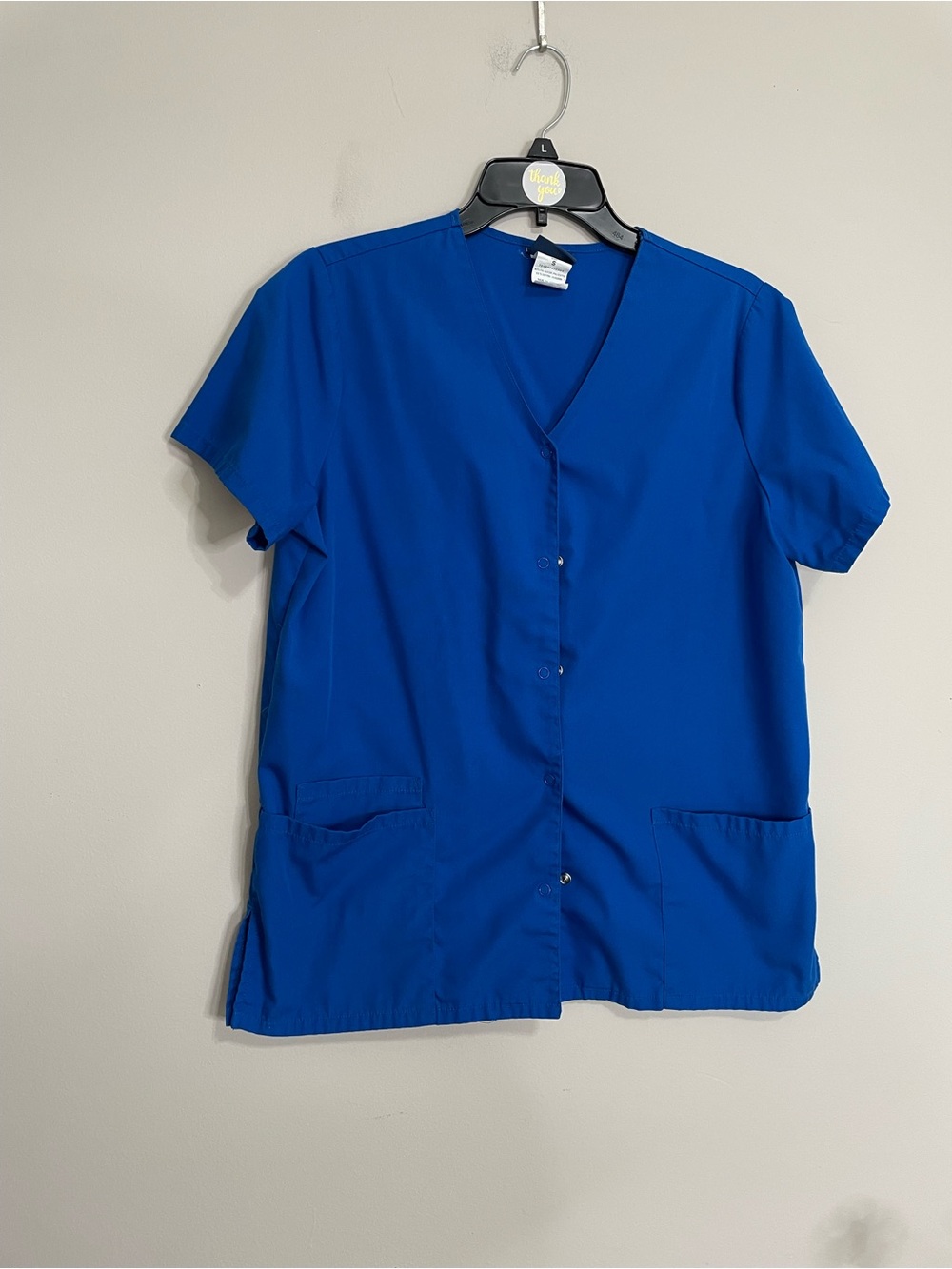 Cherokee V-Neck Scrub Top/Jacket in Royal Blue~Size S Medical Staff